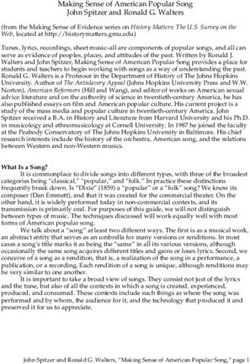 Making Sense of American Popular Song John Spitzer and Ronald G. Walters