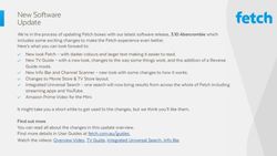 New Software Update - Fetch
