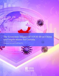 The Economic Impact of COVID-19 on China and Implications for Canada - Shaoyan Sun and Guofeng Wu