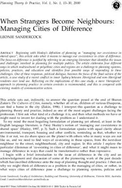 When Strangers Become Neighbours: Managing Cities of Difference