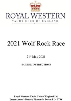 2021 Wolf Rock Race 21st May 2021 - SAILING INSTRUCTIONS Royal Western Yacht Club of England Ltd - Royal Western Yacht Club of England ...