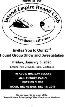 Hound Group Show and Sweepstakes Friday, January 3, 2020