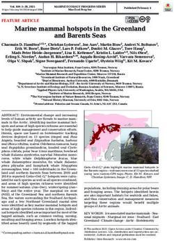 Marine mammal hotspots in the Greenland and Barents Seas