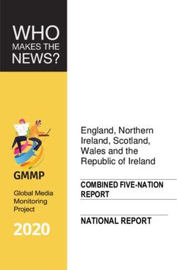2020 NATIONAL REPORT - England, Northern Ireland, Scotland, Wales and the Republic of Ireland