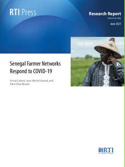 RTI Press Senegal Farmer Networks Respond to COVID-19 - June 2021 - RTI ...