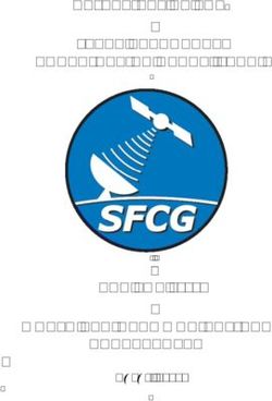 OBJECTIVES OF THE SPACE FREQUENCY COORDINATION GROUP (SFCG) - FOR THE 2019 WORLD RADIOCOMMUNICATION CONFERENCE August 2018