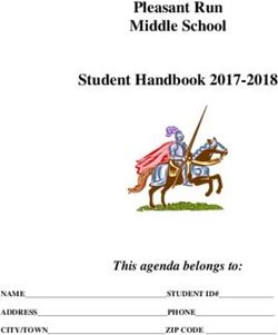 Pleasant Run Middle School Student Handbook 2017-2018