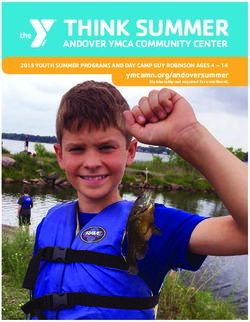 THINK SUMMER ANDOVER YMCA COMMUNITY CENTER - ymcamn.org/andoversummer - Camp Northern Lights