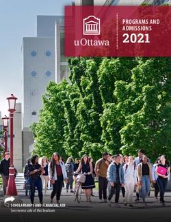 2021 PROGRAMS AND ADMISSIONS - SCHOLARSHIPS AND FINANCIAL AID - uOttawa