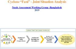 Cyclone "Fani" - Joint Situation Analysis - Needs Assessment Working Group -Bangladesh 2019 - Humanitarian Response