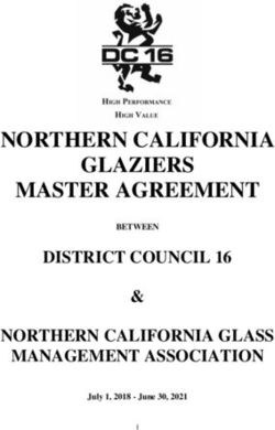NORTHERN CALIFORNIA GLAZIERS MASTER AGREEMENT - DISTRICT COUNCIL 16 NORTHERN CALIFORNIA GLASS MANAGEMENT ASSOCIATION