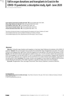 Fall in organ donations and transplants in Ceará in the COVID-19 pandemic: a descriptive study, April - June 2020