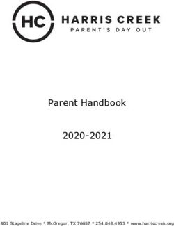 Parent Handbook 2020-2021 - Harris Creek Baptist Church