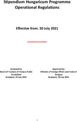 Stipendium Hungaricum Programme Operational Regulations