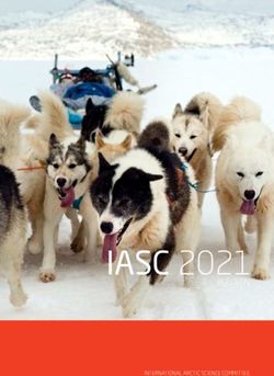 IASC 2021 BULLETIN INTERNATIONAL ARCTIC SCIENCE COMMITTEE