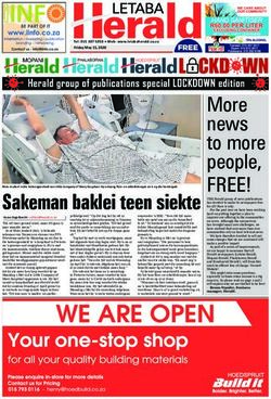 Sakeman baklei teen siekte - Letabaherald Epaper