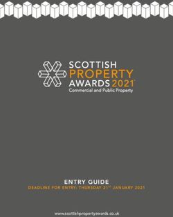 ENTRY GUIDE www.scottishpropertyawards.co.uk - DEADLINE FOR ENTRY: THURSDAY 21 ST JANUARY 2021 - Scottish Property Awards