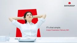 IT's that simple. Analyst Presentation February 2021 - Datagroup