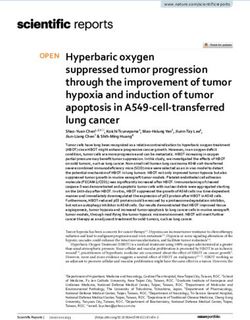 Hyperbaric oxygen suppressed tumor progression through the improvement of tumor hypoxia and induction of tumor apoptosis in A549 cell transferred ...