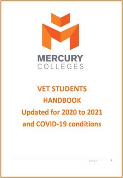 Updated for 2020 to 2021 - and COVID-19 conditions VET STUDENTS HANDBOOK - Mercury Colleges