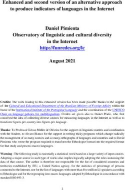 Enhanced and second version of an alternative approach to produce indicators of languages in the Internet Daniel Pimienta Observatory of ...