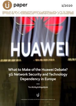 What to Make of the Huawei Debate? 5G Network Security and Technology Dependency in Europe 1/2020