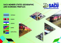 SACU MEMBER STATES GEOGRAPHIC AND ECONOMIC PROFILES