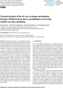 Characterization of the air-sea exchange mechanisms during a Mediterranean heavy precipitation event using realistic sea state modelling ...