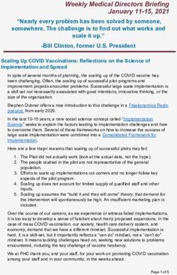 Weekly Medical Directors Briefing January 11-15, 2021