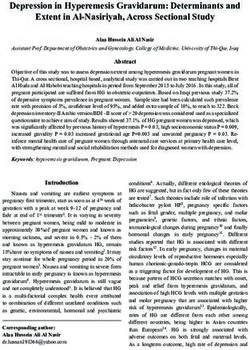 Depression in Hyperemesis Gravidarum: Determinants and Extent in Al-Nasiriyah, Across Sectional Study - Open Journal ...