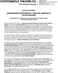 ANNOUNCING STEPPENWOLF THEATRE COMPANY'S 2019/20 SEASON