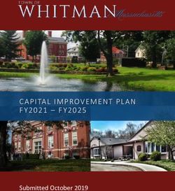 CAPITAL IMPROVEMENT PLAN FY2021 -FY2025 - Submitted October 2019 - Mass.gov