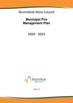 Municipal Fire Management Plan - Murrindindi Shire Council 2020 2023