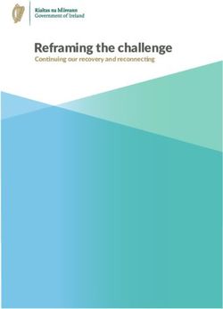 Reframing the challenge - Continuing our recovery and reconnecting - Prepared by the Department of the Taoiseach gov.ie