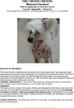 THE CHINESE CRESTED With an explanation of Teeth and Coat by