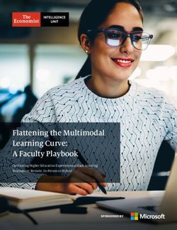 Flattening the Multimodal Learning Curve: A Faculty Playbook - Optimising Higher Education Experiences at Each Learning Touchpoint: Remote ...