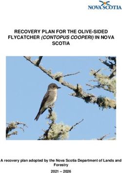 RECOVERY PLAN FOR THE OLIVE-SIDED SCOTIA - FLYCATCHER (CONTOPUS COOPERI) IN NOVA - A recovery plan adopted by the Nova Scotia Department of Lands