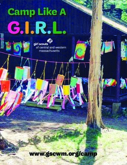 G.I.R.L. Camp Like A - www.gscwm.org/camp - Girl Scouts of Central & Western Massachusetts