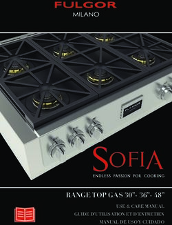 RANGE TOP GAS 30"- 36"- 48" - USE & CARE MANUAL GUIDE D'UTILISATION ET D'ENTRETIEN MANUAL DE USO Y CUIDADO - Coast Appliances