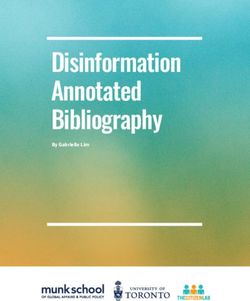 Disinformation Annotated Bibliography - By Gabrielle Lim - The Citizen Lab