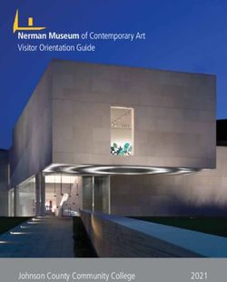 NERMAN MUSEUM OF CONTEMPORARY ART VISITOR ORIENTATION GUIDE - JOHNSONCOUNTYCOMMUNITYCOLLEGE 2021