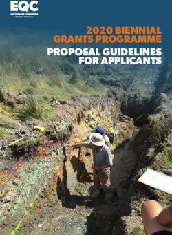 2020 BIENNIAL GRANTS PROGRAMME PROPOSAL GUIDELINES FOR APPLICANTS
