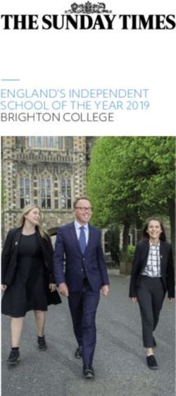 ENGLAND'S INDEPENDENT SCHOOL OF THE YEAR 2019 BRIGHTON COLLEGE