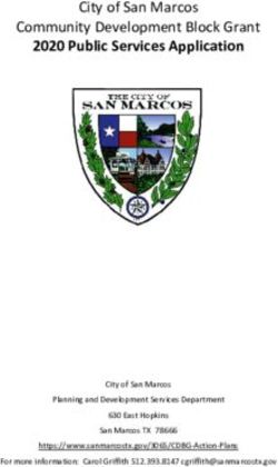 2020 Public Services Application - City of San Marcos Community Development Block Grant - City of ...