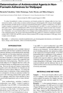 Determination of Antimicrobial Agents in Non-Formalin Adhesives for Wallpaper