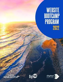 WEBSITE BOOTCAMP PROGRAM 2022 - Tourism Nova Scotia