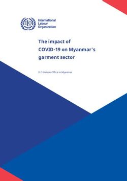 The impact of COVID-19 on Myanmar's garment sector - ILO Liaison Office in Myanmar
