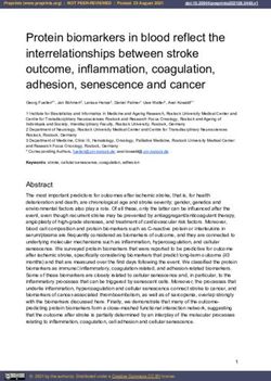 Protein biomarkers in blood reflect the interrelationships between stroke outcome, inflammation, coagulation, adhesion, senescence and cancer ...