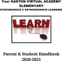 Parent & Student Handbook 2020-2021 - ELEMENTARY Your GASTON VIRTUAL ACADEMY SYNCHRONOUS & ASYNCHRONOUS LEARNING - Gaston County ...