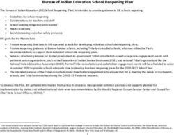 Bureau of Indian Education School Reopening Plan